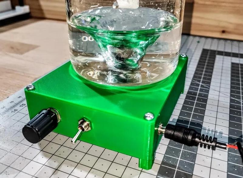 Magnetrührer 3D gedruckt mit STL / Magnetic Stirrer 3D printed STL - with PC Fan & Step Down & Poti   