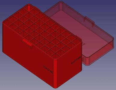 9.3X74mm Rimmed, Head Up, Spring Latch, PIP Hinge Modular Ammo Box   