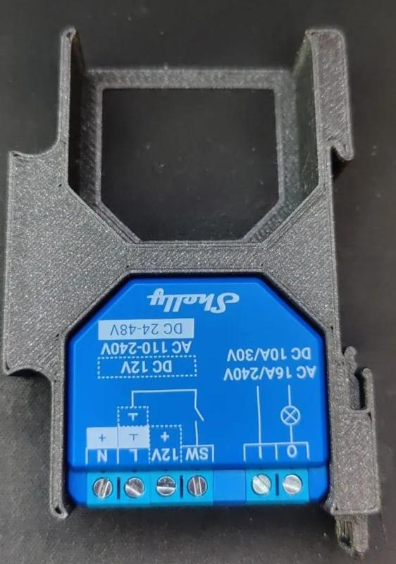 shelly 1 plus double din rail mount   