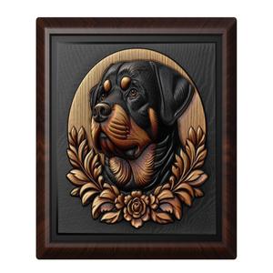Dog Rottweiler animal wall art relief wall decor
