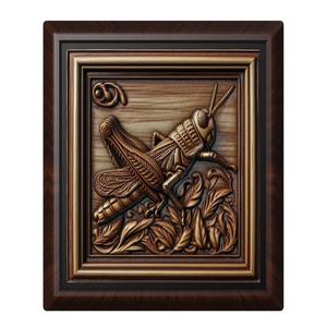 Grasshopper animal wall art relief wall decor