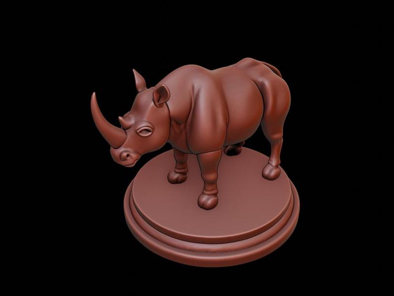 Rhinoceros Animal Figure Printable