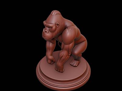 Gorilla Animal Figure Printable