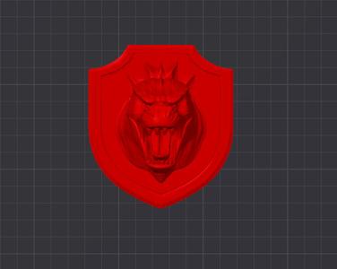 Godzilla head wall trophy animal