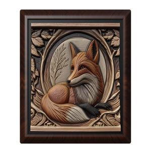 Fox animal wall art relief wall decor