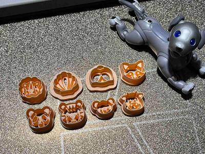 Tiny animals and shell - polymer clay cutters