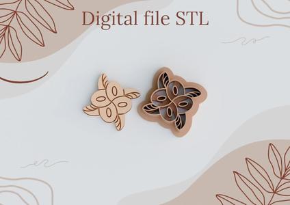STL Digital Files for Polymer Clay Cutters | 3D Printable Cookie Cutters DIY Craft Tools Instant Download Earrings cutters Flower cutters