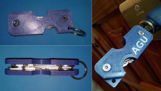 Swiss Army Style Key Holder EDITABLE - Llavero tipo Navaja Suiza