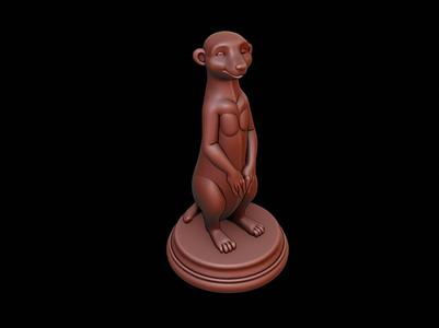 Meerkat Animal Figure Printable
