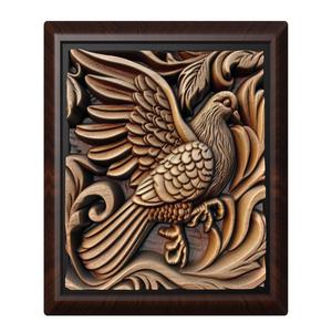 Pigeon animal wall art relief wall decor