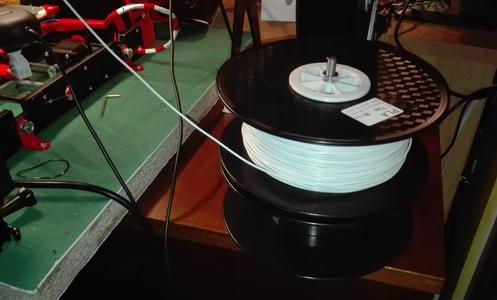 horizontal filament spool holder - spool recycle