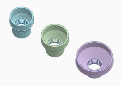 1.25" vacuum hose adapters