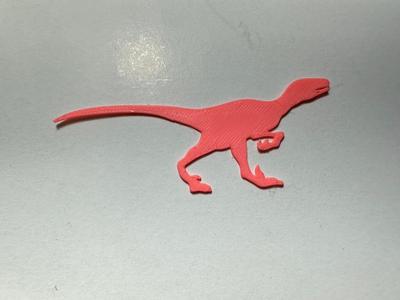 Dinosaur silhouette (Utahraptor)
