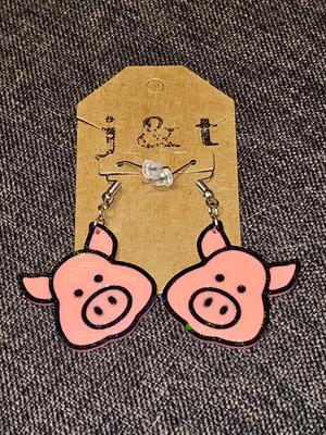 Pig earrings