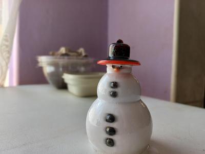 Christmas snowman ornament