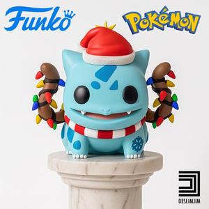 BULBASAUR XMAS CHRISTMAS POKEMON TOYART