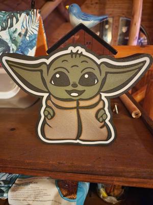 Baby Yoda Light Box