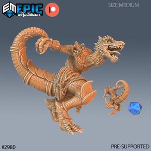 Tyranno Folk Roar ‧ DnD Miniature ‧ Tabletop Miniatures ‧ Gaming Monster ‧ 3D Model ‧ RPG ‧ DnDminis ‧ STL FILE
