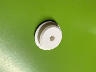 Adapter for misdrilled hole saw holes