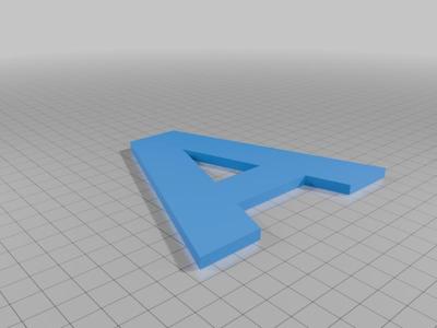 All Alphabet Letters Upper case A-Z Font AtkinsonHyperlegible-Bold by Google Fonts (OFL License)