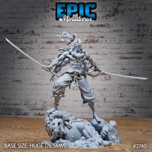 Oni Demon Overlord ‧ DnD Miniature ‧ Tabletop Miniatures ‧ Gaming Monster ‧ 3D Model ‧ RPG ‧ DnDminis ‧ STL FILE