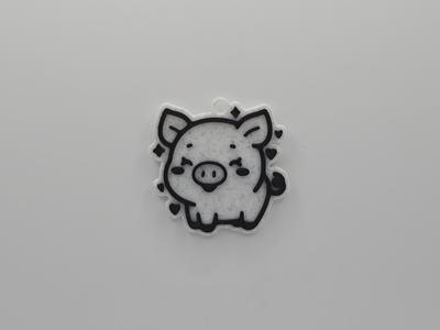 Cute Pig Keychain