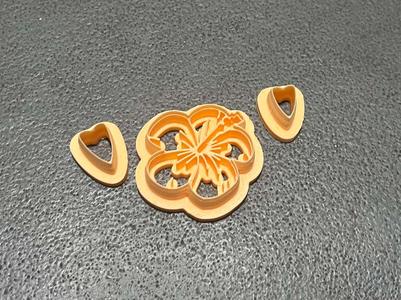 Flower and Petals Polymer Clay Cutters Cookie