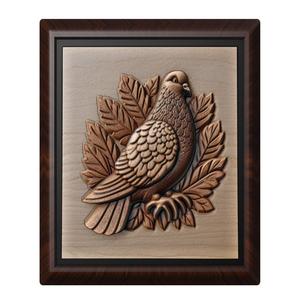 Pigeon animal wall art relief wall decor