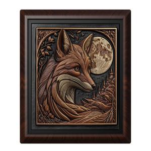 Fox animal wall art relief wall decor
