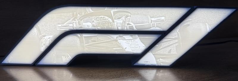 F1 Style Logo Lithophane (Max Verstappen Japan)
