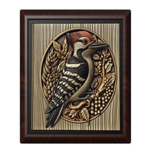 Woodpecker animal wall art relief wall decor