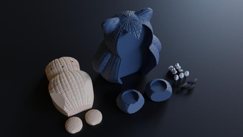 Pokemon Snorlax Knitting - Crochet - Crochet - Multiparts