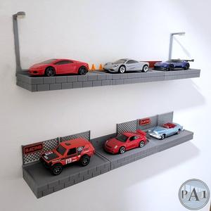 MODULAR WALL MOUNT DISPLAY FOR 1/64 DIECAST (HOT WHEELS, MATCHBOX, ETC)