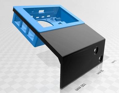 Raspberry Pi 4B housing for Miuzei 800x480 4" Touchscreen for CR-6 SE