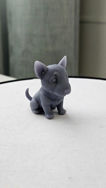Cute Bull Terrier Figurine 