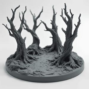 Enchanted Forest 80mm Scenic Base for Wargaming Miniatures