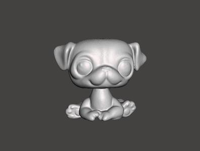 DOG TOY FIGURINE FUNNY ANIMAL MASCOT .STL .OBJ