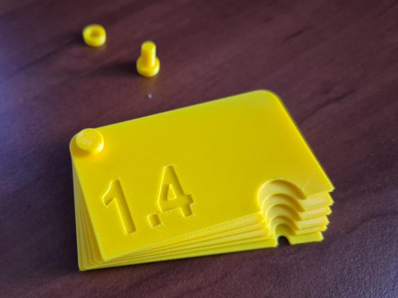 Clay shaping cards with semicircle hole