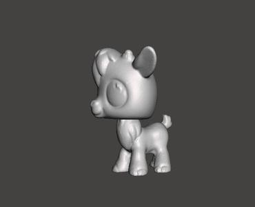 GOAT ANIMAL MASCOT TOY FIGURINE .STL .OBJ