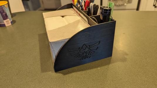 Hero of Time tissue box organizer
