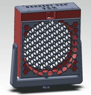 120MM Case Fan Housing Featuring Dual-Axis Rotatable Motion and 12V Speed Controller