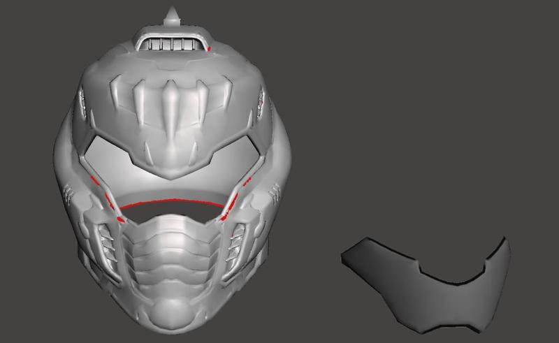 Doom the dark ages helmet ( with vizor )
