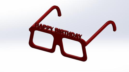 Happy Birthday Glasses