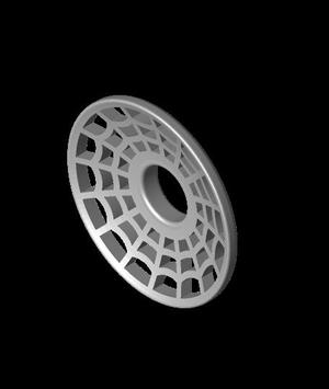 Spider Web Nipple Ring Shield