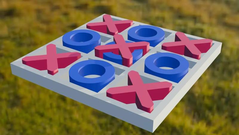 Tic-Tac-toe X fit on top of O   