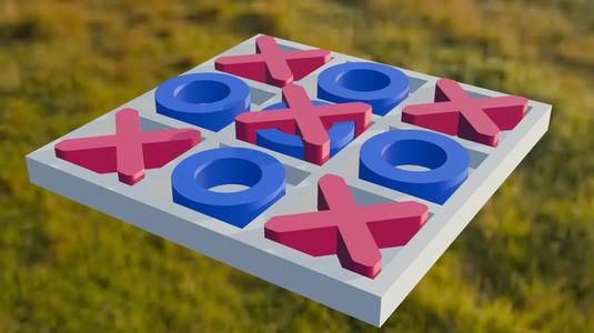 Tic-Tac-toe X fit on top of O   