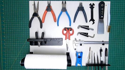 3D printed wall tool holders