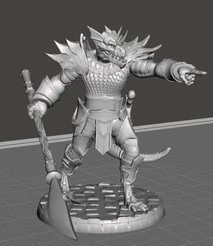 Langdedrosa Cyanwrath from T. O. D. Blue Half-Dragon   