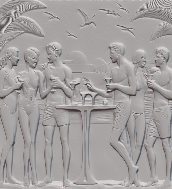 Club, pub, fun, relations, people, bass relief