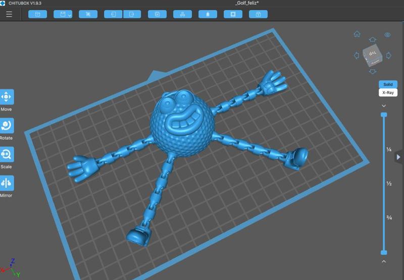 Fun golf ball (pendant or magnet)